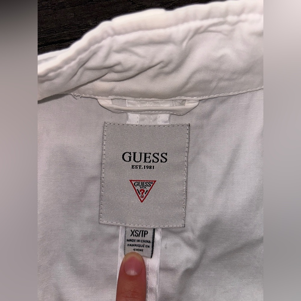 Guess White Jacket Size Xsmall - Picture 12 of 13